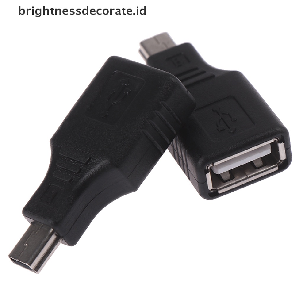 Adapter Konverter Konektor otg usb 2.0 female Ke mini usb male plug