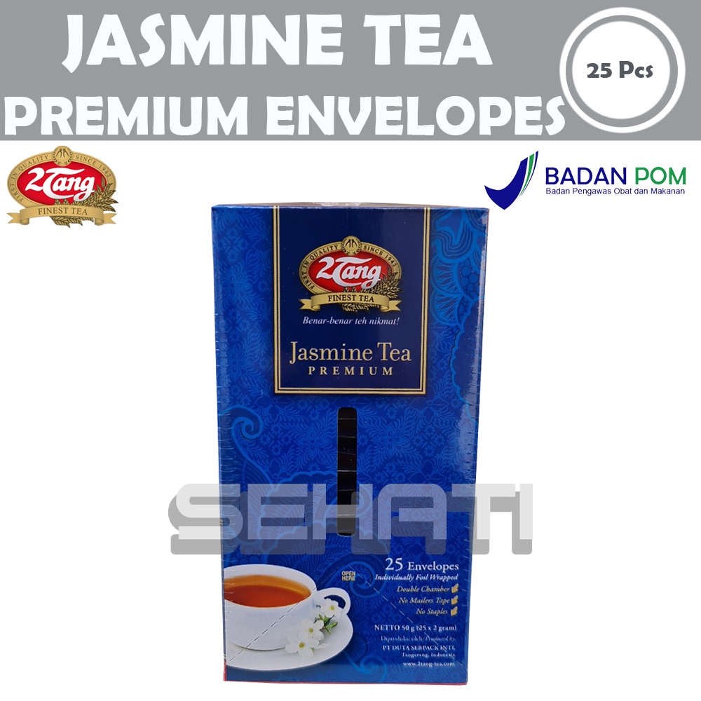 

2Tang Jasmine Tea Premium 25 Pcs Envelopes - 2 Tang Teh Melati Celup 25Pcs Amplop Envelop Envelope