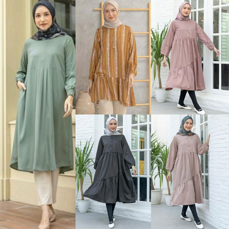 New//Ephesus Plain, Samira & Plain Long Tunik by Heaven Lights