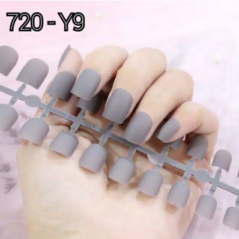 kuku palsu pendek kotak fake nail nails shorrt square mate