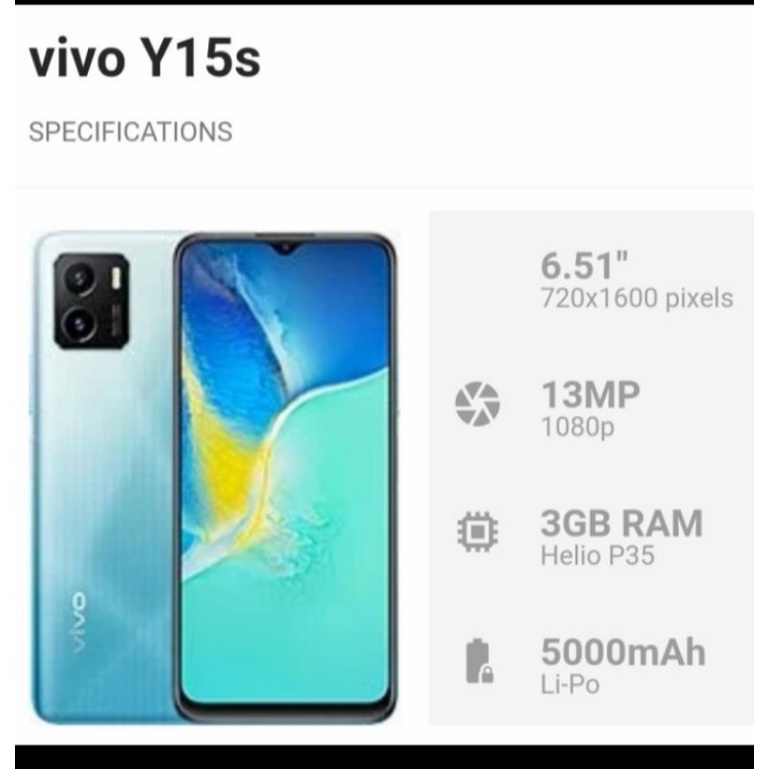 Vivo Y15s 3/32