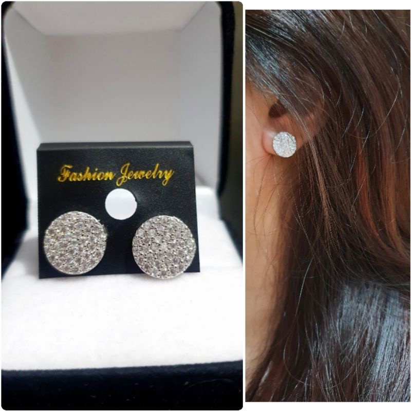 Restok Anting Premium lapia Silver925 Perak Mata kilau Anti Karat anti alergi 919