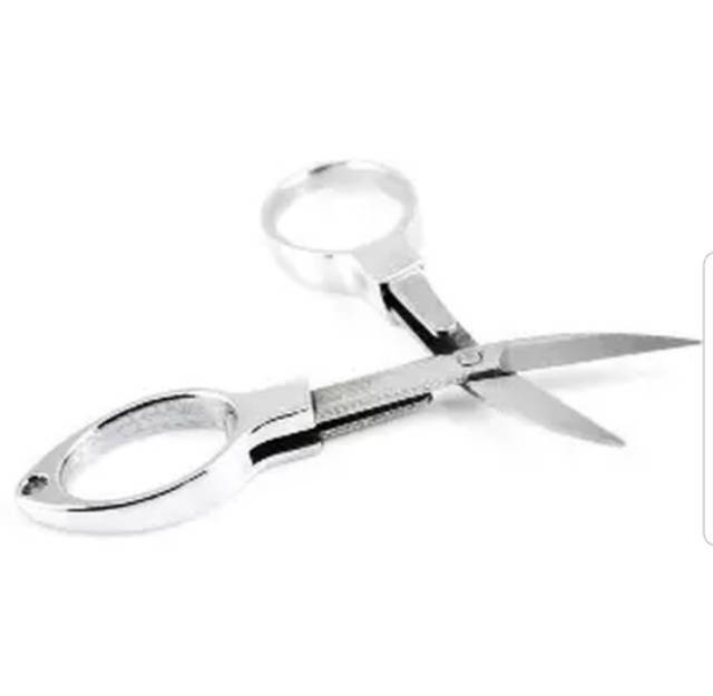 Gunting kapas kertas mini | stainless steel folding scissor | gunting mini