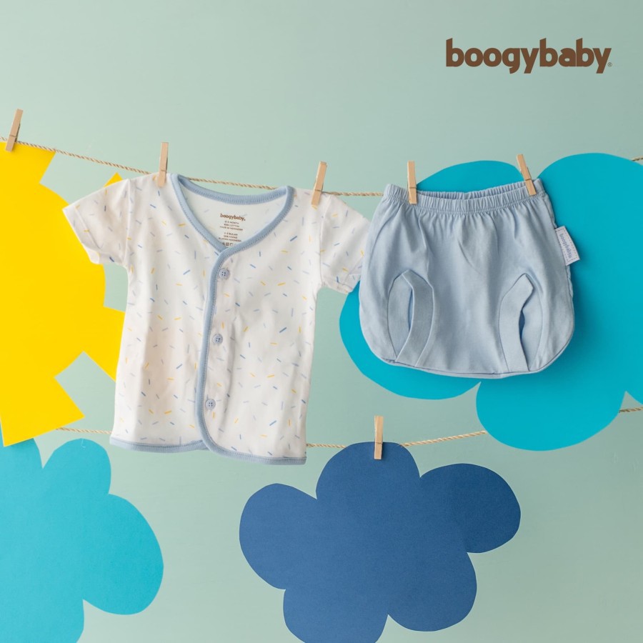 Makassar ! New Boogybaby Candyland Top Basic + Pants Basic 3-6 Bulan ( 2 PCS )