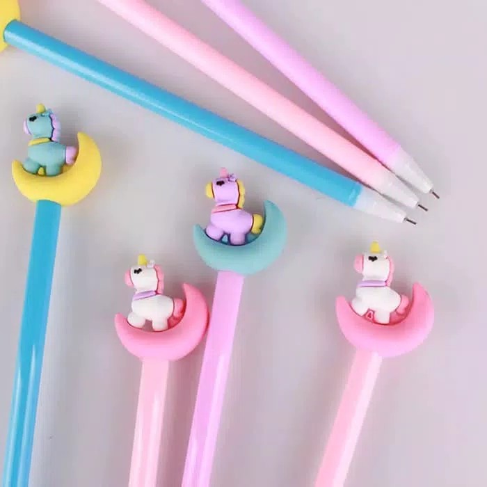 

STATIONERY BOLPEN GEL PONY MOON PEN GEL PULPEN GEL KARAKTER ISI 3