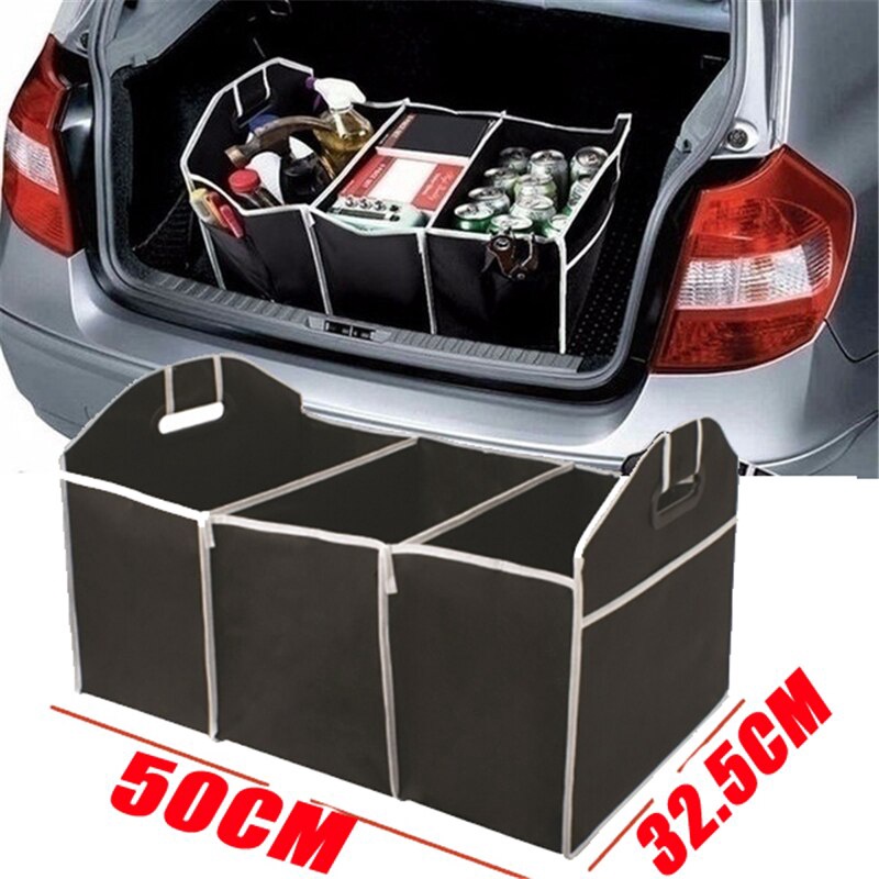 Car Boot Organizer / Tas Penyimpanan Bagasi Mobil HITAM W-1-2