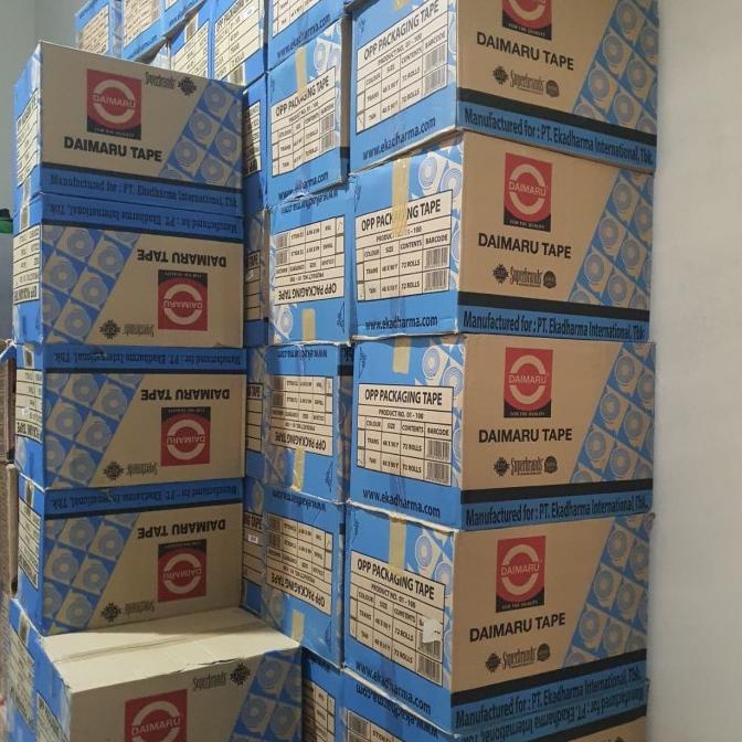 

Lakban BENING/COKLAT DAIMARU 48 mm x 90 yard 1 dus - Grab/Gojek Only