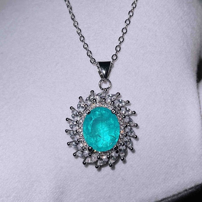 New Green Moissanite Luxury Necklace