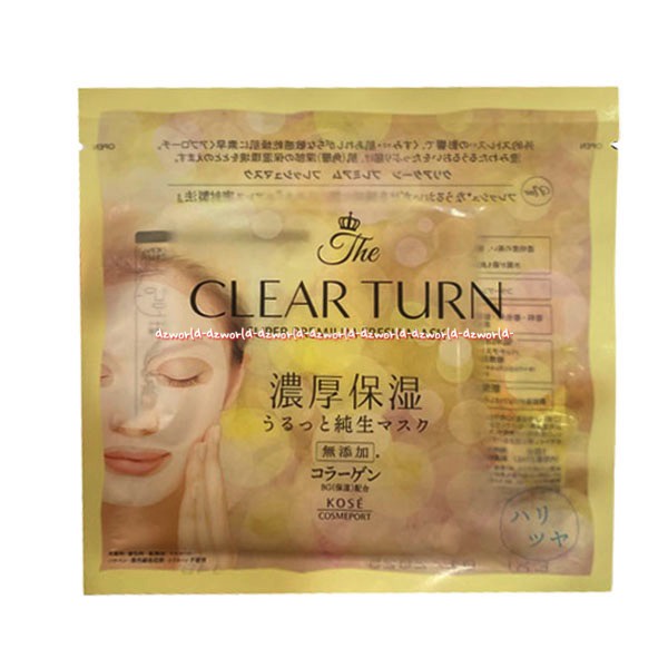 The Clear Turn Super Premium Fresh Mask Yellow Kose Cosmeport Masker Wajah Fask Mask Clearturn