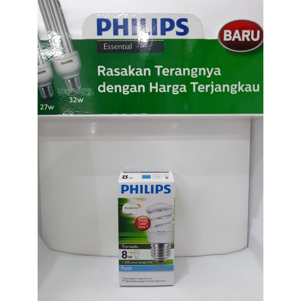 LAMPU PHILIPS TORNADO 8 WATT