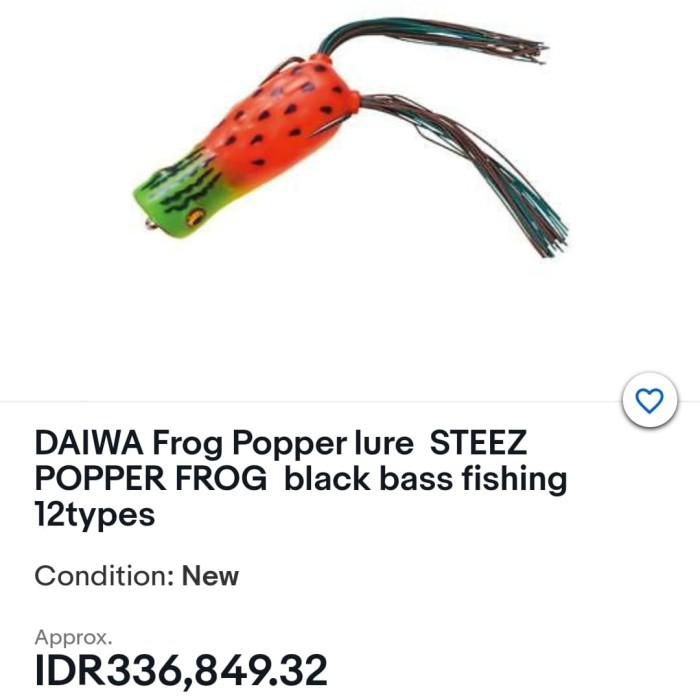 LURE POPPER DAIWA STEEZ POPPER FROG