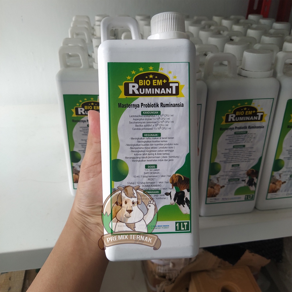 Probiotik Cair Peternakan 1LT/TON Pakan Sapi Domba Kambing Untuk Fermentasi Pakan I BIO EM PLUS 1 liter