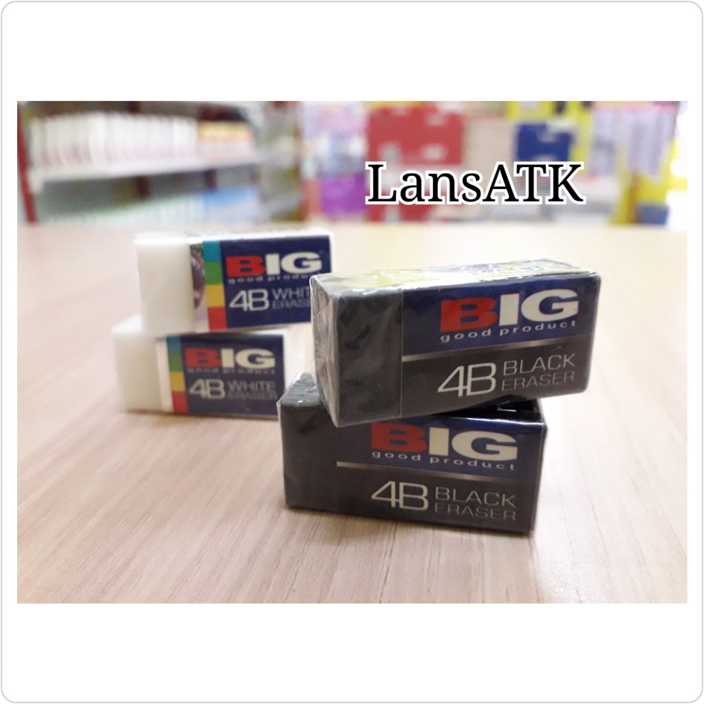 

promo hot deal cuci gudang Penghapus BIG White 4B/ Penghapus BIG Black 4B / Eraser Pencil