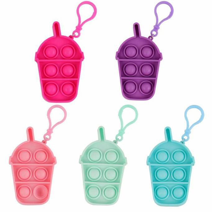 Jual COD POP IT MINI BOBA BUBBLE TEA 