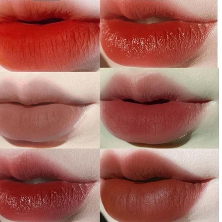 Kirim Sekarang HERORANGE The Feeling Of Heart Small Cute Mini 3pcs Lip Glaze Set Gift Box Lip tint 4