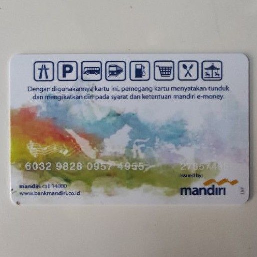 Mandiri eMoney Card Kesenian Tradisional Gendang ORI /Like eTOLL Tapcash Flazz or Brizzi