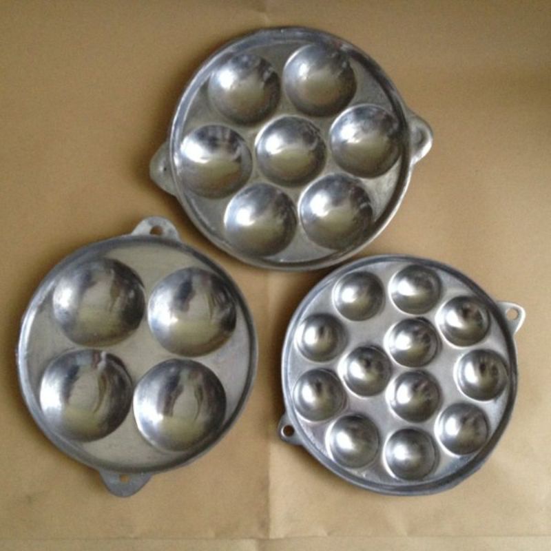 penggorengan telur cilor cara poles/cetakan telur lobang 4, 7, 12