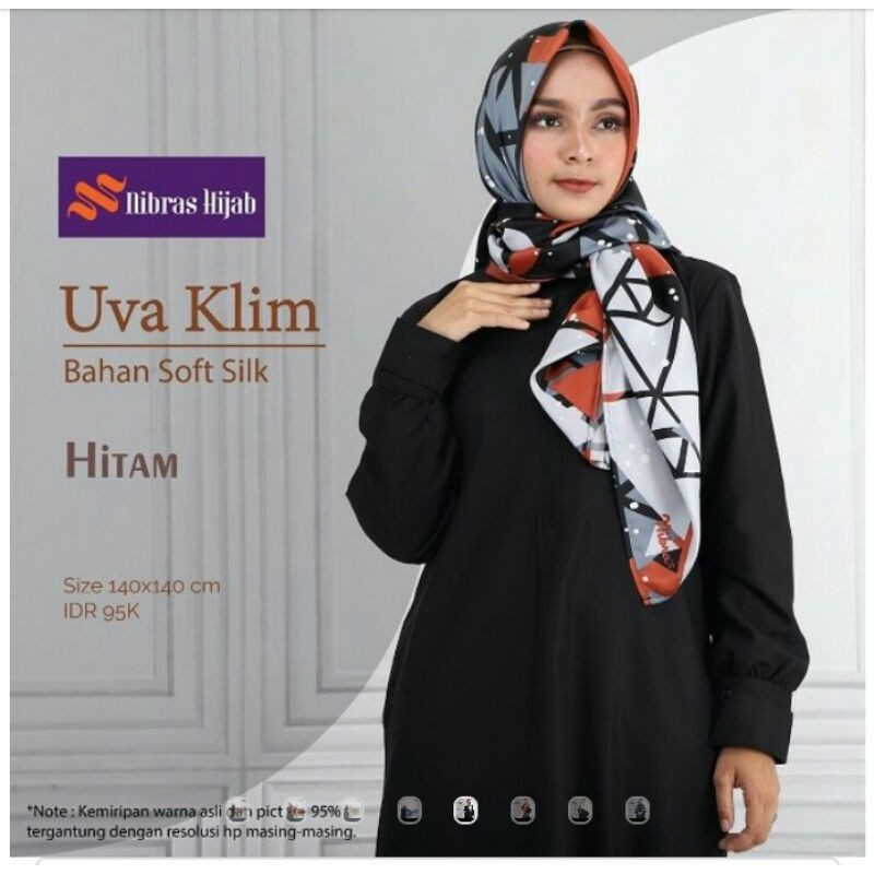hijab / jilbab segi empat dari nibras // UVA KLIM // bisa COD