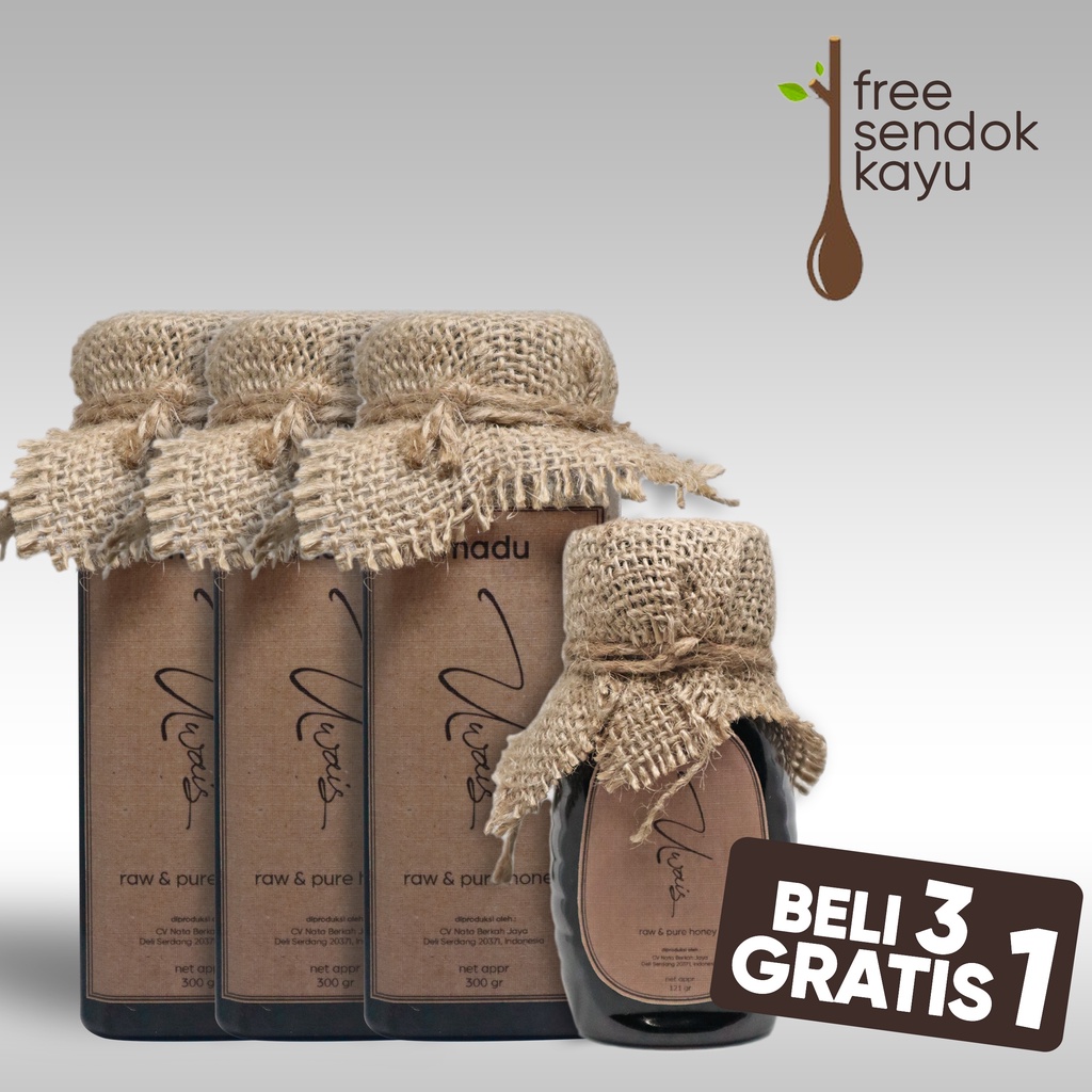 

PAKET 3 in 1 Madu Murni Asli Uwais Nektar Akasia 100% Alami Pure Natural Raw Honey