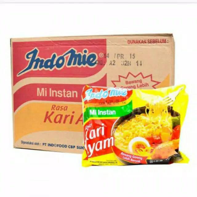 

Indomie Kari Ayam 1 Dus Isi 40