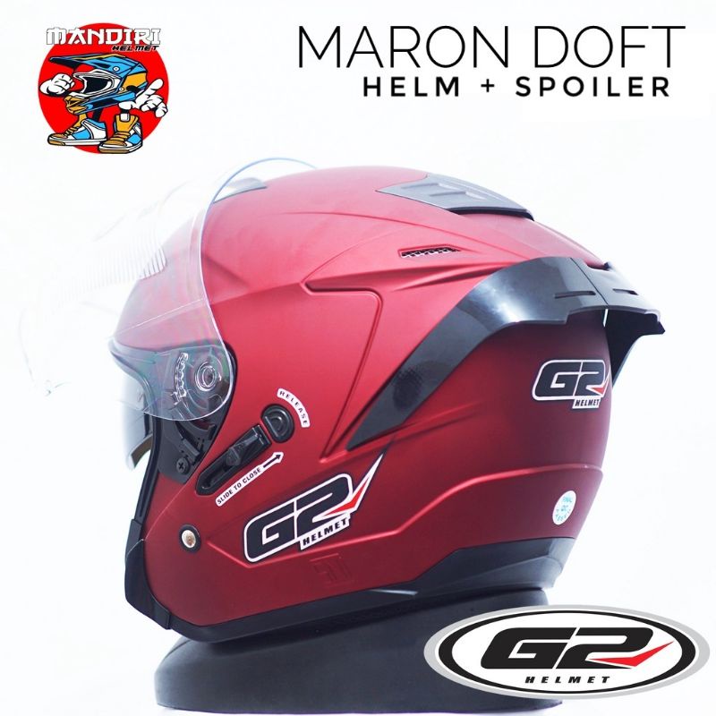 Helm G2 Doubel Visior Original Sni G2 OPTIMEX Paket Ganteng