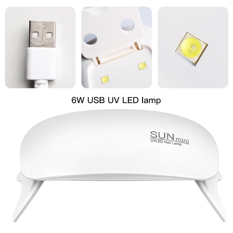 SUN Mini UV LED Nail Dryer Lamp Pengering Cat Kuku Kutek