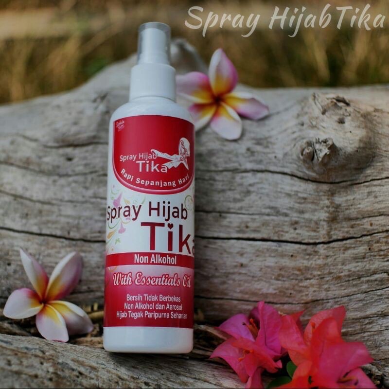 SPRAY HIJAB TIKA original + perapih hijab dan tidak meletoy
