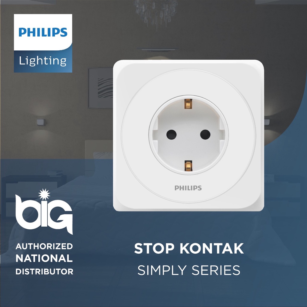 PHILIPS SIMPLY Stop Kontak / StopKontak PHILIPS SIMPLY / Colokkan PHILIPS SIMPLY