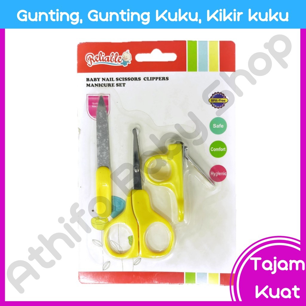 Gunting Kuku Bayi Gunting Bayi 3in1 Realiable Baby Nail Care RAC-8813