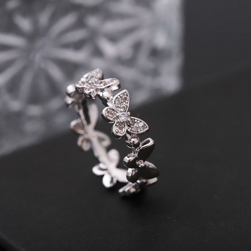 Elegant Crystal Butterfly Ring / Rhinestone Adjustable Open Index Finger Ring/ Jewelry Accessories Festival Gifts