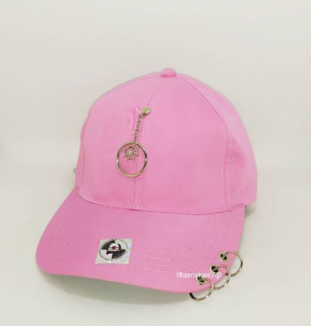 TOPI DISTRO PRIA DAN WANITA/TOPI HIP-HOP CINCIN BESI KOREA/TOPI ANTING KARAKTER KPOP KOREA NEW MODEL