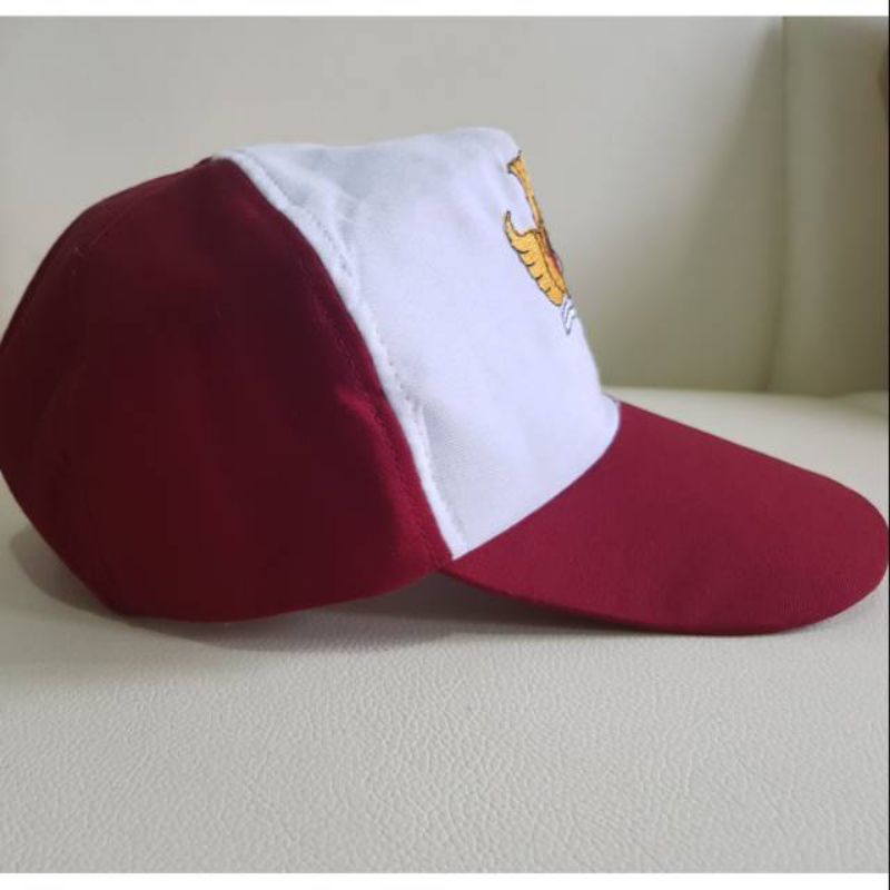 Topi SD Merah Putih Bordir Famatex Premium