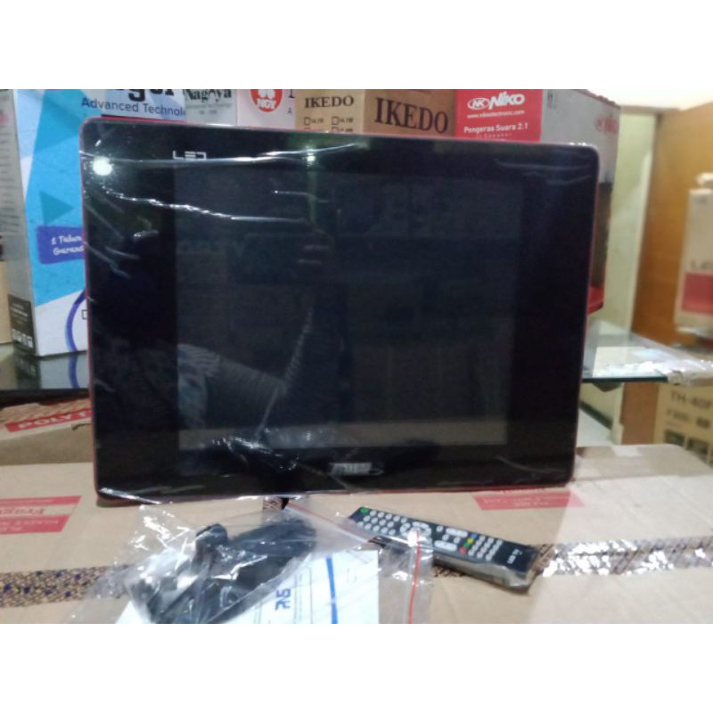 TV LED FAWS 17 IN INCH " USB MOVIE HDMI FULL HD MONITOR LOW WATT MURAH READY BARU GARANSI FLAT SLIM