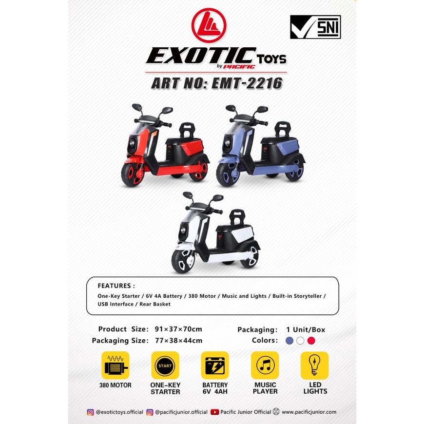 MOTOR AKI EXOTIC EMT 2216