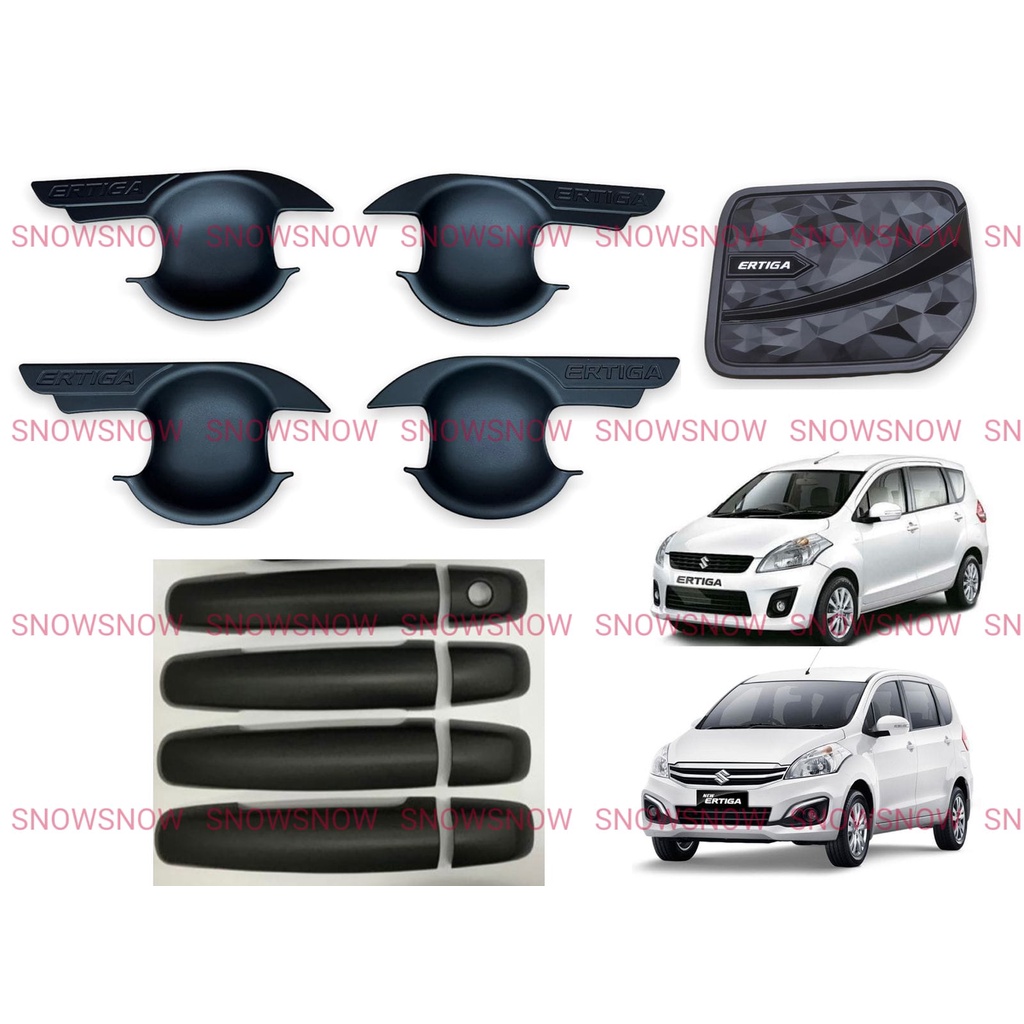 Paket Outer Handle Tank Cover Ertiga Lama 2012 2017 Sporty Diamond Hitam