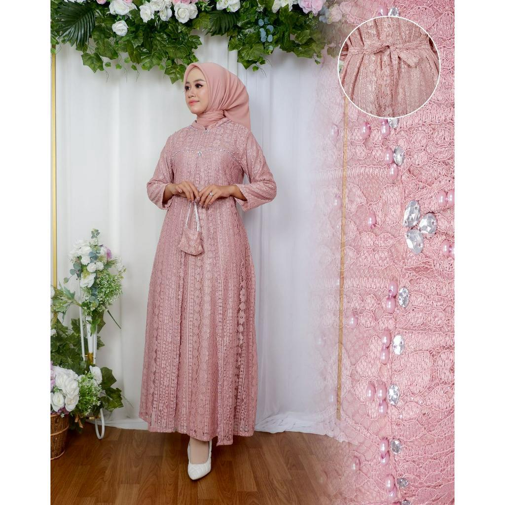 Gamis modern hijab Gamis pesta pernikahan Gamis outher pesta pernikahan Size M L XL XXL