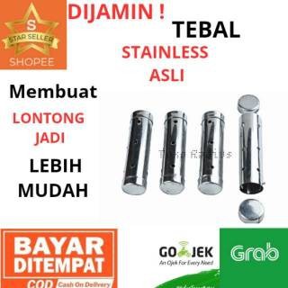 Loyang Selongsong Bumbung Cetakan LONTONG Buras Kue Lupis Lopis Lemang Ketan Arem panjang 20 & 15 cm