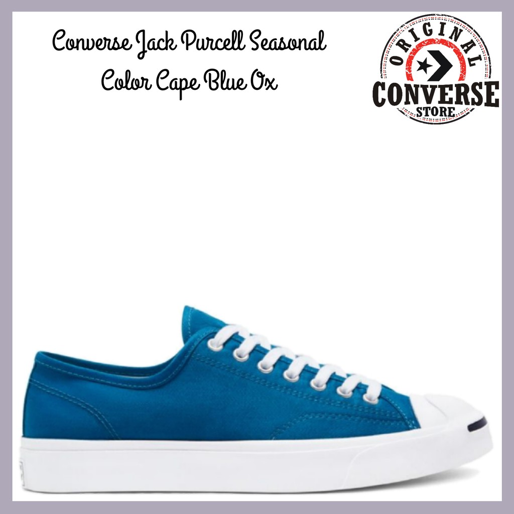 ORIGINAL CONVERSE JACK PURCELL SEASONAL COLOR CAPE BLUE Ox 168518C MALE