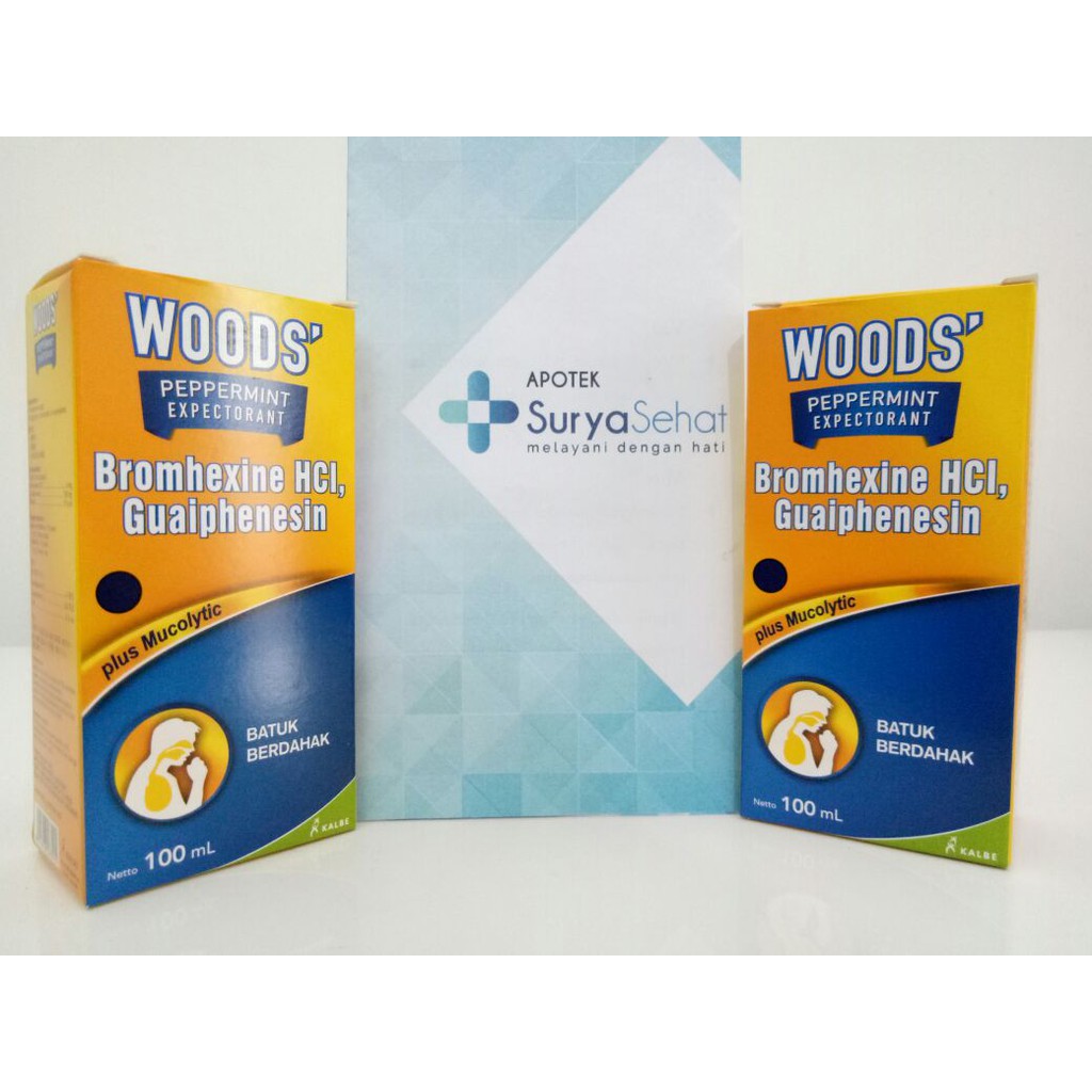 WOODS PEPPERMINT EXPECTORANT Sirup Obat Batuk  Berdahak 60 ml dan 100 ml