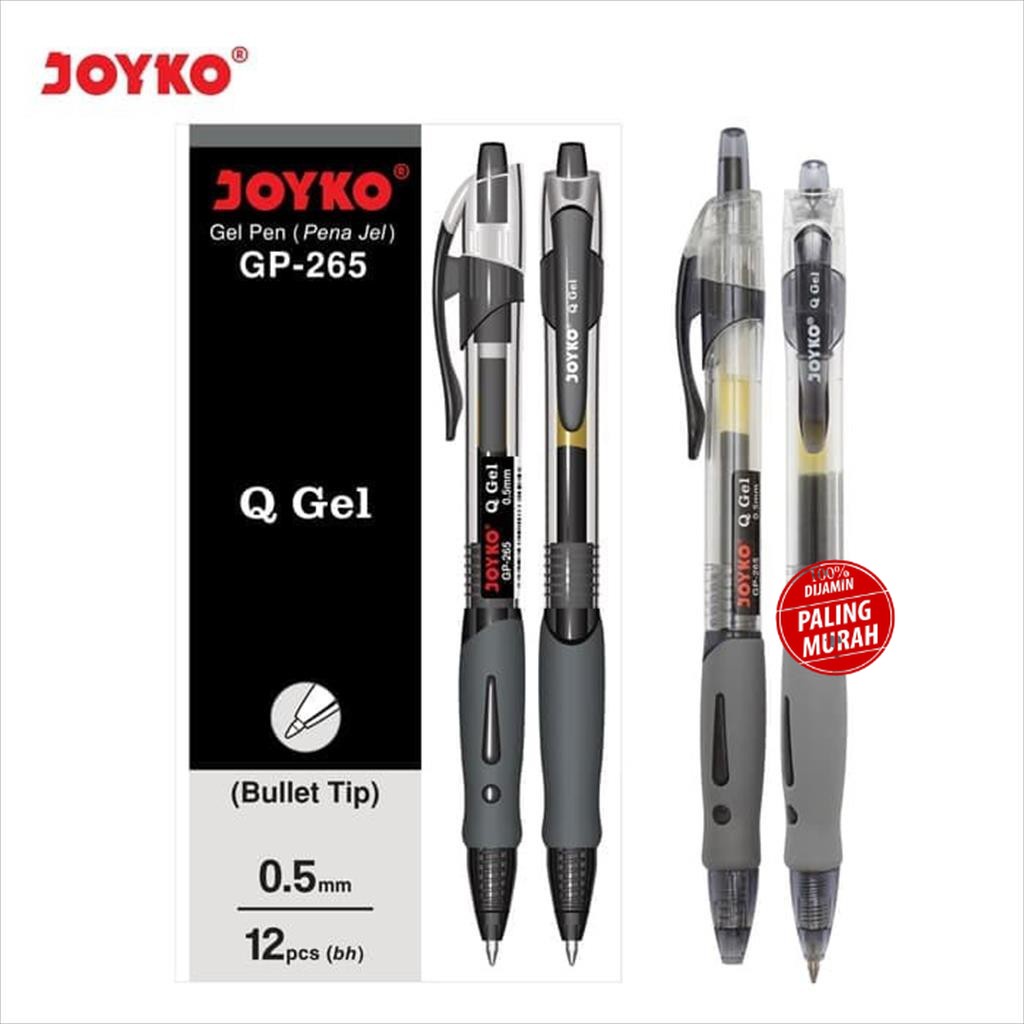 

PEN Pulpen Joyko Gel Cetek Q Gel G P-265 ISI 12 PCS (1PAK )