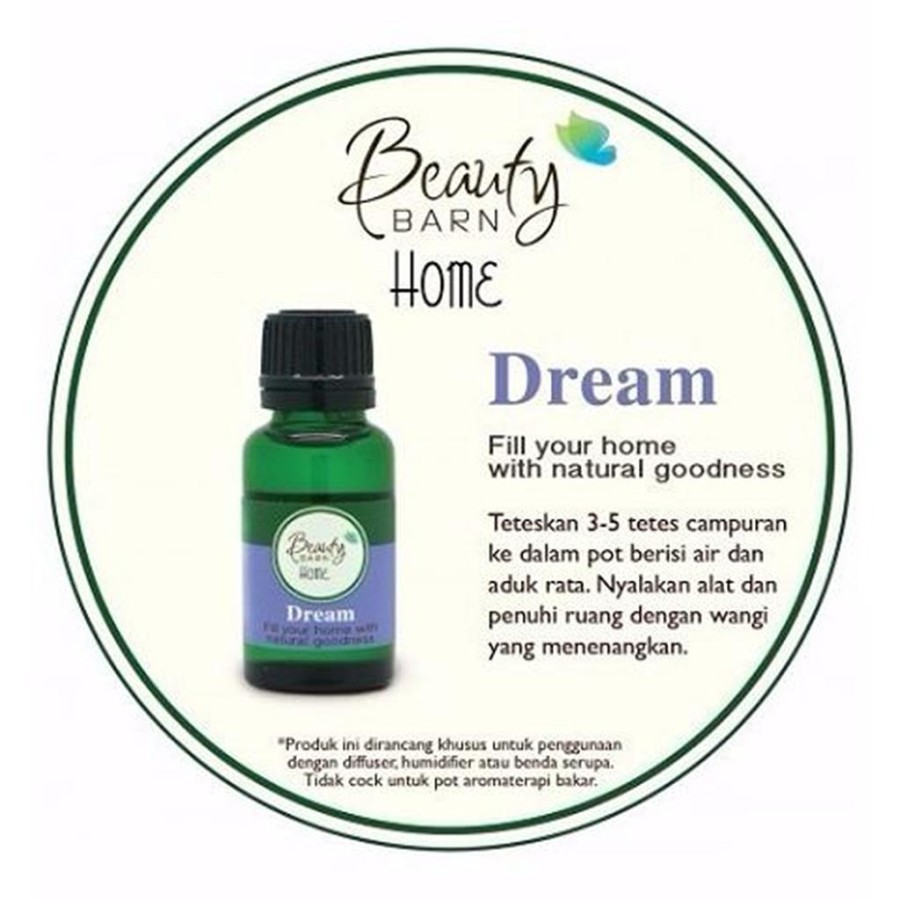 Beauty Barn Home Aromatherapy Dream 20ml Aromatherapi Melegakan Pernapasan