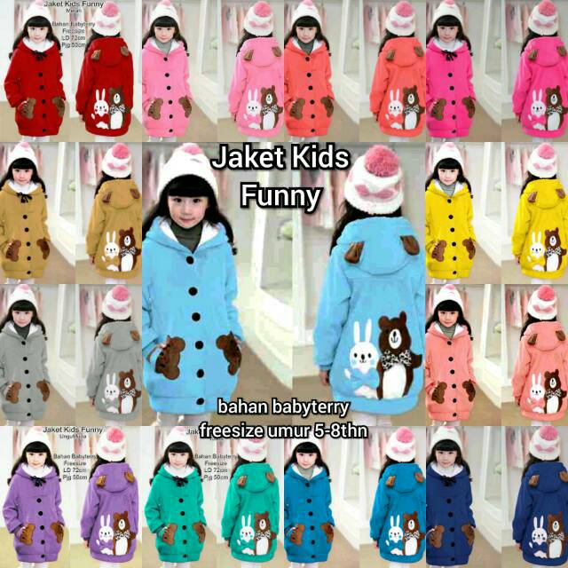 BPS COD  Jaket Kids Funny 5 8thn jacket anak baju  sikecil 