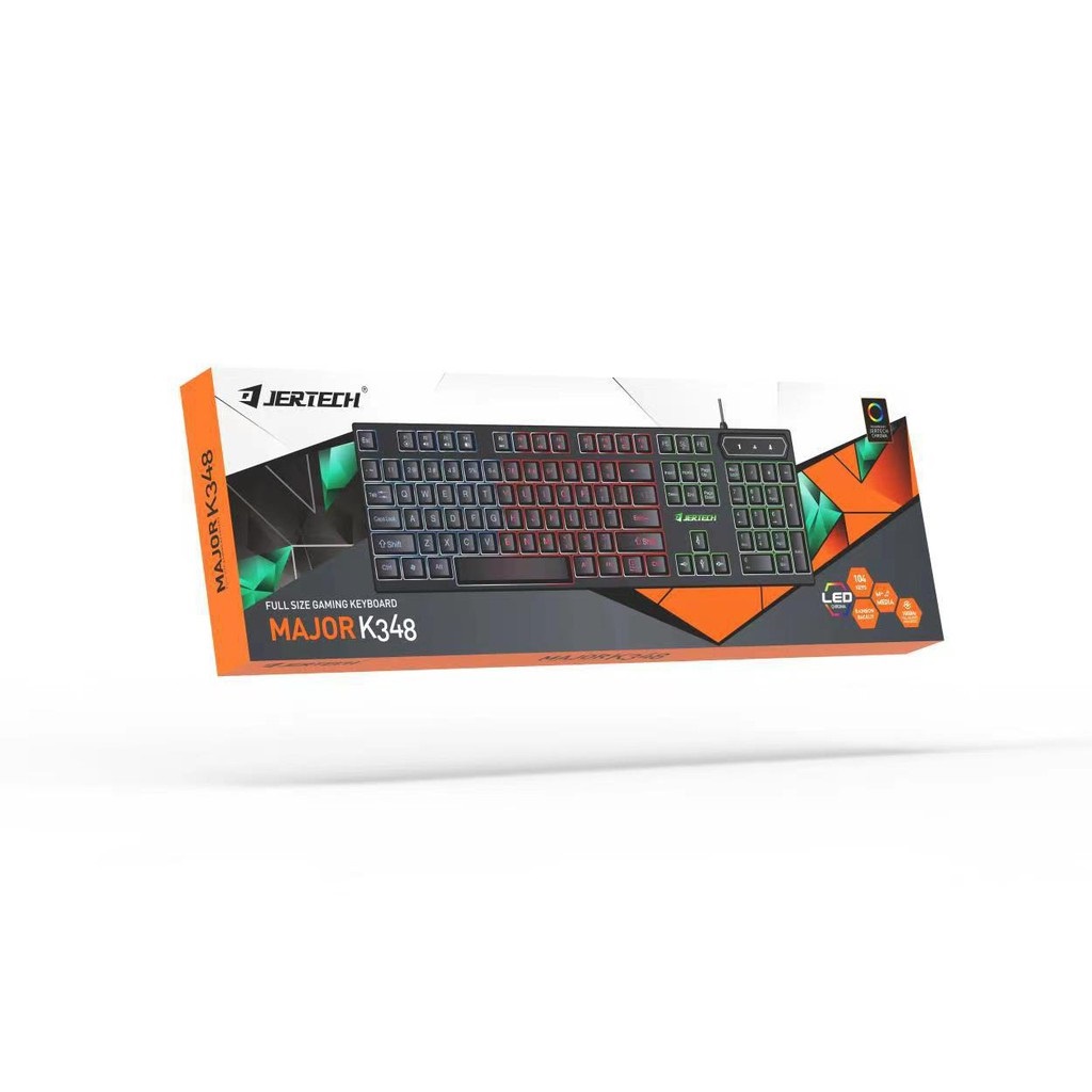 Keyboard Gaming Jertech K348 Full LED Backlight -XOBOX