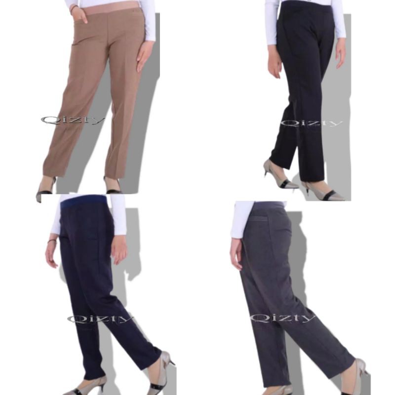  Celana  Bahan Kerja  Wanita  Kantoran UKURAN S 5L 