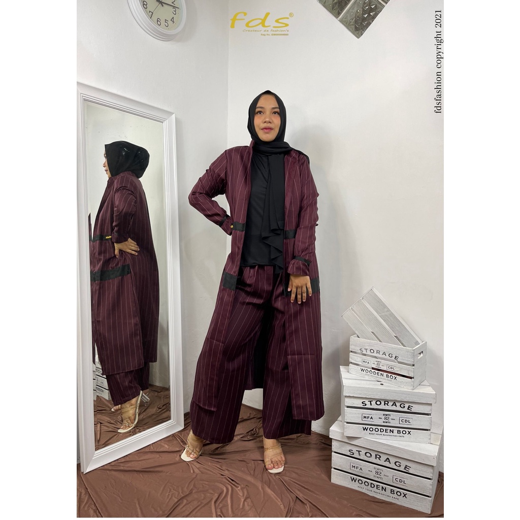 SET TERBARU GAMIS CELANA // ONE SET YOONA ORIGINAL ATHATA FDS FASHION PO25