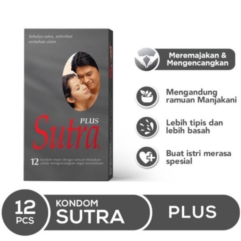 PRIVASI J&amp;T JNE Kondom Condom SUTRA Plus Abu isi 12