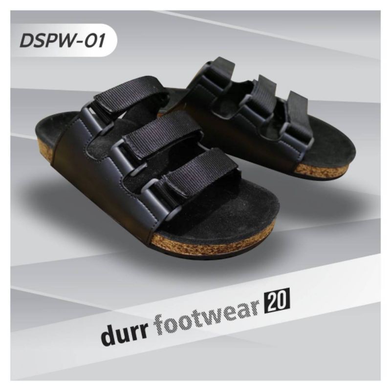 Sandal puyuh Pria Slide Original, Sandal durr footwear original handmade, sandal slide kulit