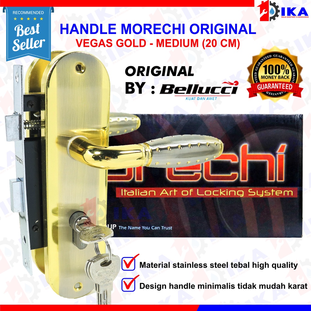 Kunci Pintu Tanggung Morechi  Asli Handle Sedang 20cm Morechi Kunci Moreci Stainless Series