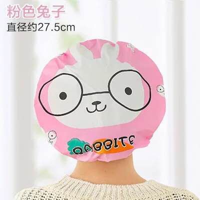 Topi Mandi Shower Cap Penutup Rabut (KARTUN) mortif RANDOM