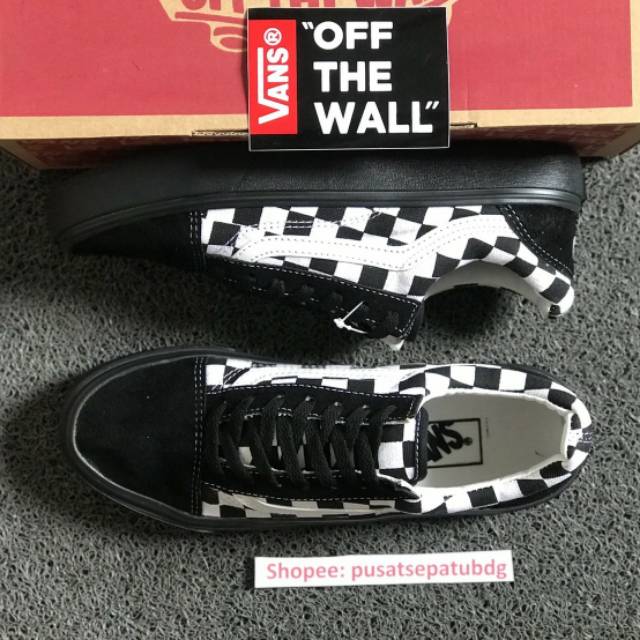 VANS OLDSKOOL CHECKERBOARD BLACK WHITE